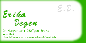 erika degen business card